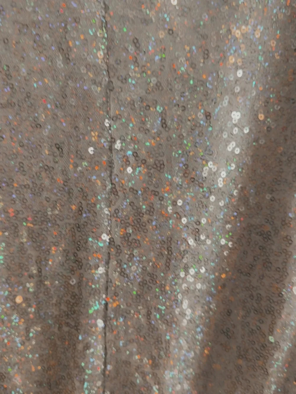 SHEIN White  4XL/ US 20 Bodice Detail silver & iridescent Sequins Wedding Dress - Picture 8 of 8